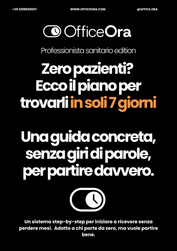 Copertina guida “Trovare i primi pazienti anche se parti da zero”