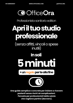 Copertina guida “Apri il tuo studio professionale anche senza affittarne uno fisso”